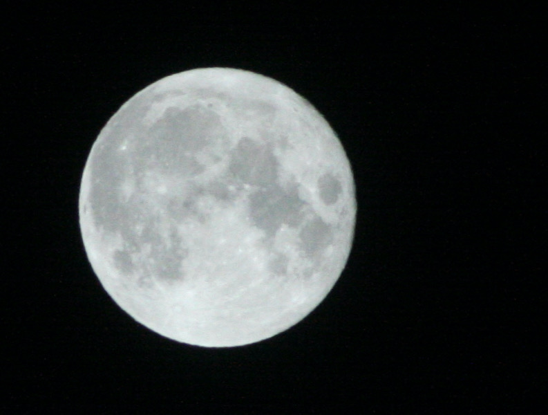 2021年9月21日の満月の写真（トリミング済み）